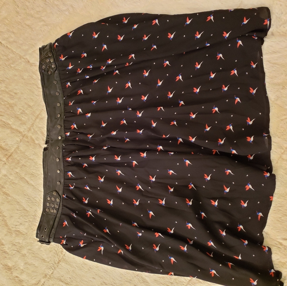 Black skater skirt